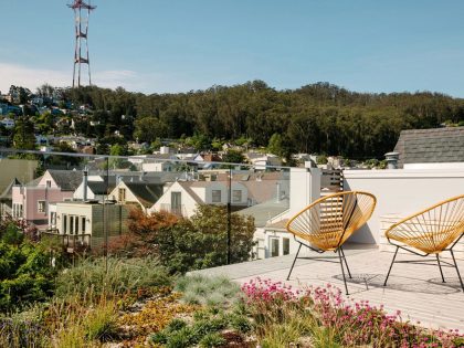 A Cozy and Playful Contemporary Home with Rooftop Garden in San Francisco by Feldman Architecture (2)