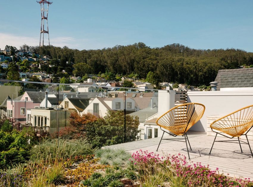 A Cozy and Playful Contemporary Home with Rooftop Garden in San Francisco by Feldman Architecture (2)