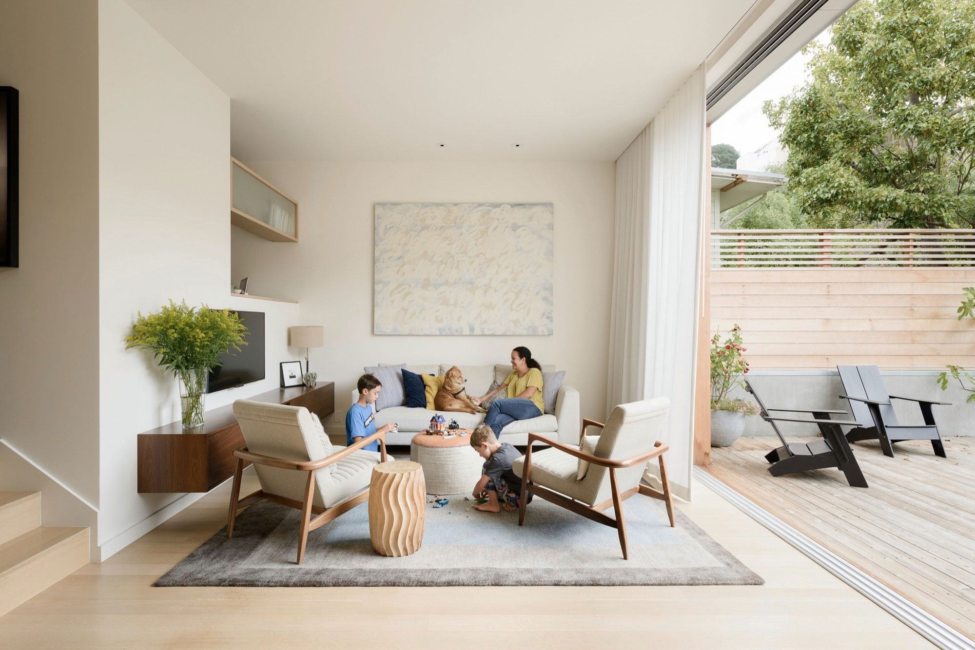 A Cozy and Playful Contemporary Home with Rooftop Garden in San Francisco by Feldman Architecture (3)