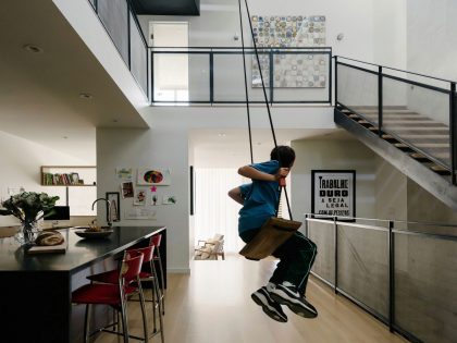 A Cozy and Playful Contemporary Home with Rooftop Garden in San Francisco by Feldman Architecture (4)