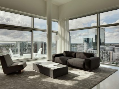 A Energy Efficient Modern Apartment with Stunning Views in Rotterdam, The Netherlands by Wiel Arets Architects (1)