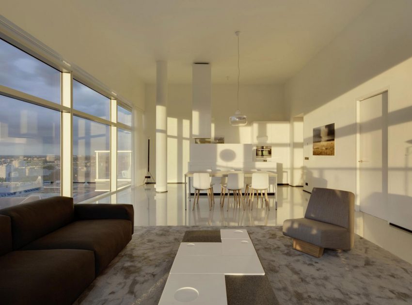 A Energy Efficient Modern Apartment with Stunning Views in Rotterdam, The Netherlands by Wiel Arets Architects (14)