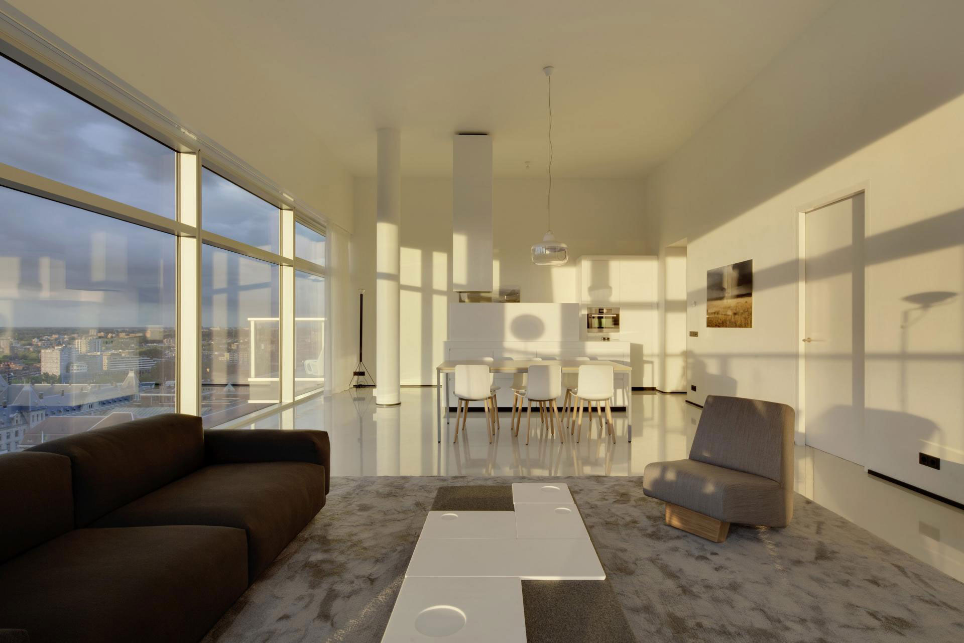 A Energy Efficient Modern Apartment with Stunning Views in Rotterdam, The Netherlands by Wiel Arets Architects (14)