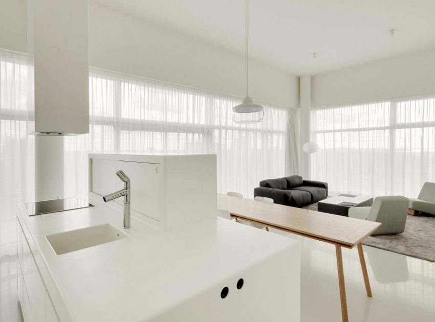 A Energy Efficient Modern Apartment with Stunning Views in Rotterdam, The Netherlands by Wiel Arets Architects (6)