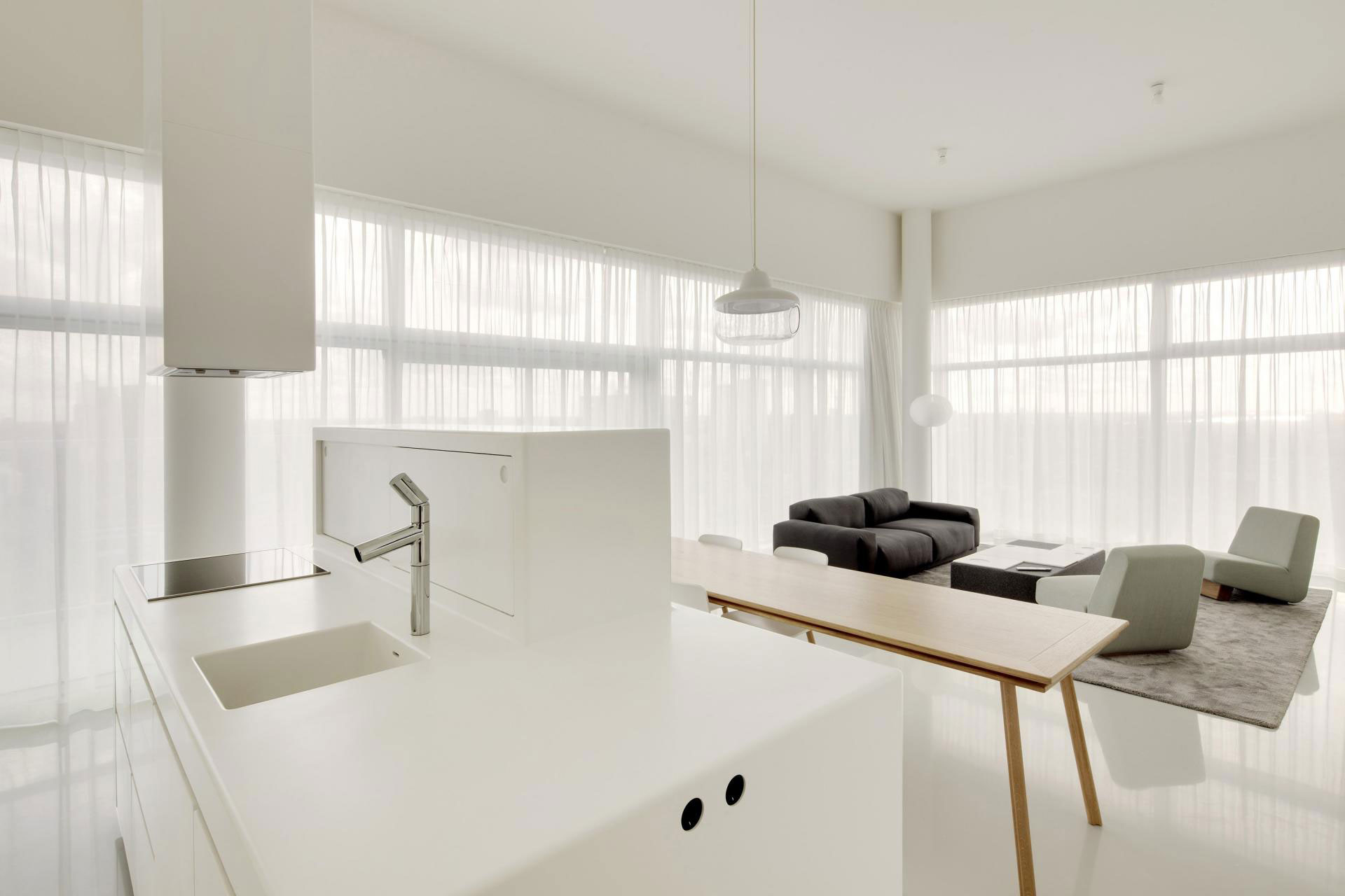 A Energy Efficient Modern Apartment with Stunning Views in Rotterdam, The Netherlands by Wiel Arets Architects (6)