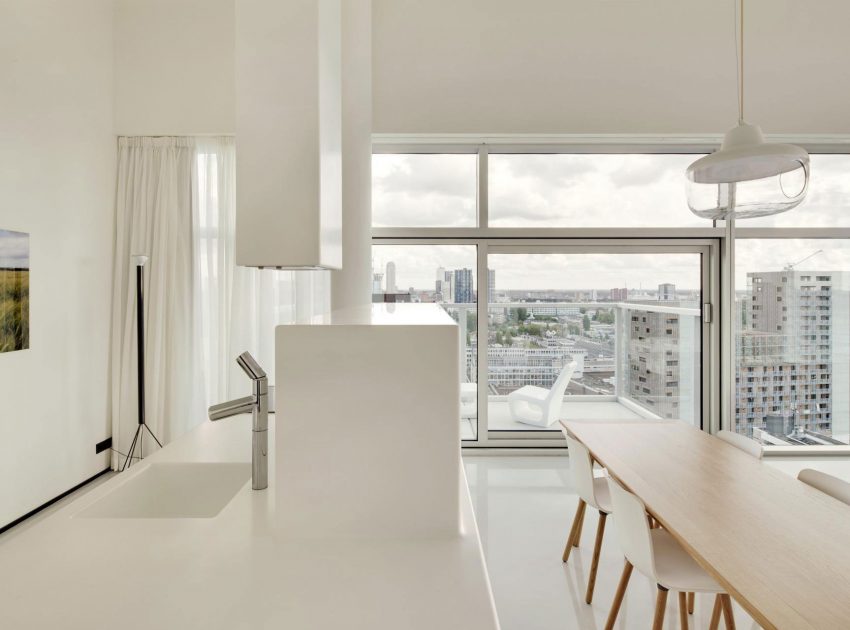 A Energy Efficient Modern Apartment with Stunning Views in Rotterdam, The Netherlands by Wiel Arets Architects (7)