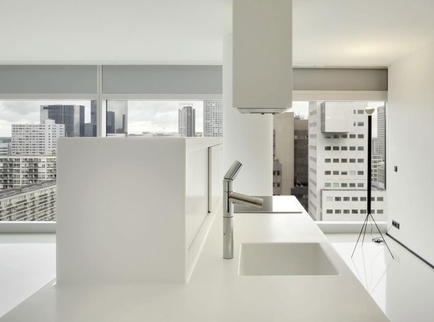 A Energy Efficient Modern Apartment with Stunning Views in Rotterdam, The Netherlands by Wiel Arets Architects (9)