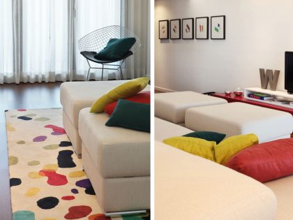 A Fabulous Contemporary Home with Splash of Vibrant Color in Lisbon, Portugal by Tiago Patricio Rodrigues (2)