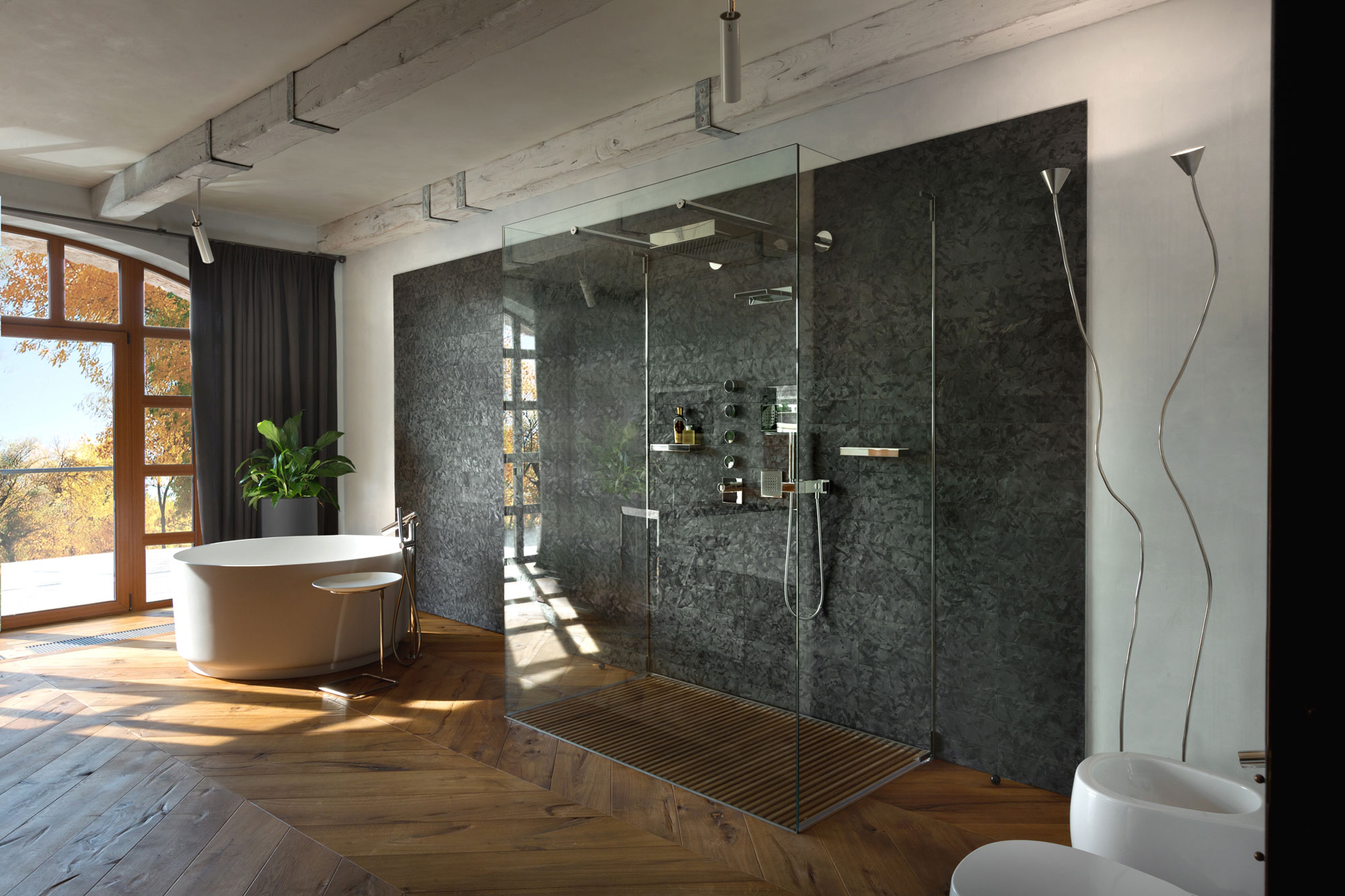 A Luxurious Contemporary Home with Mediterranean Touches and Rustic Vibe in Kiev, Ukraine by Baraban+ design studio (11)