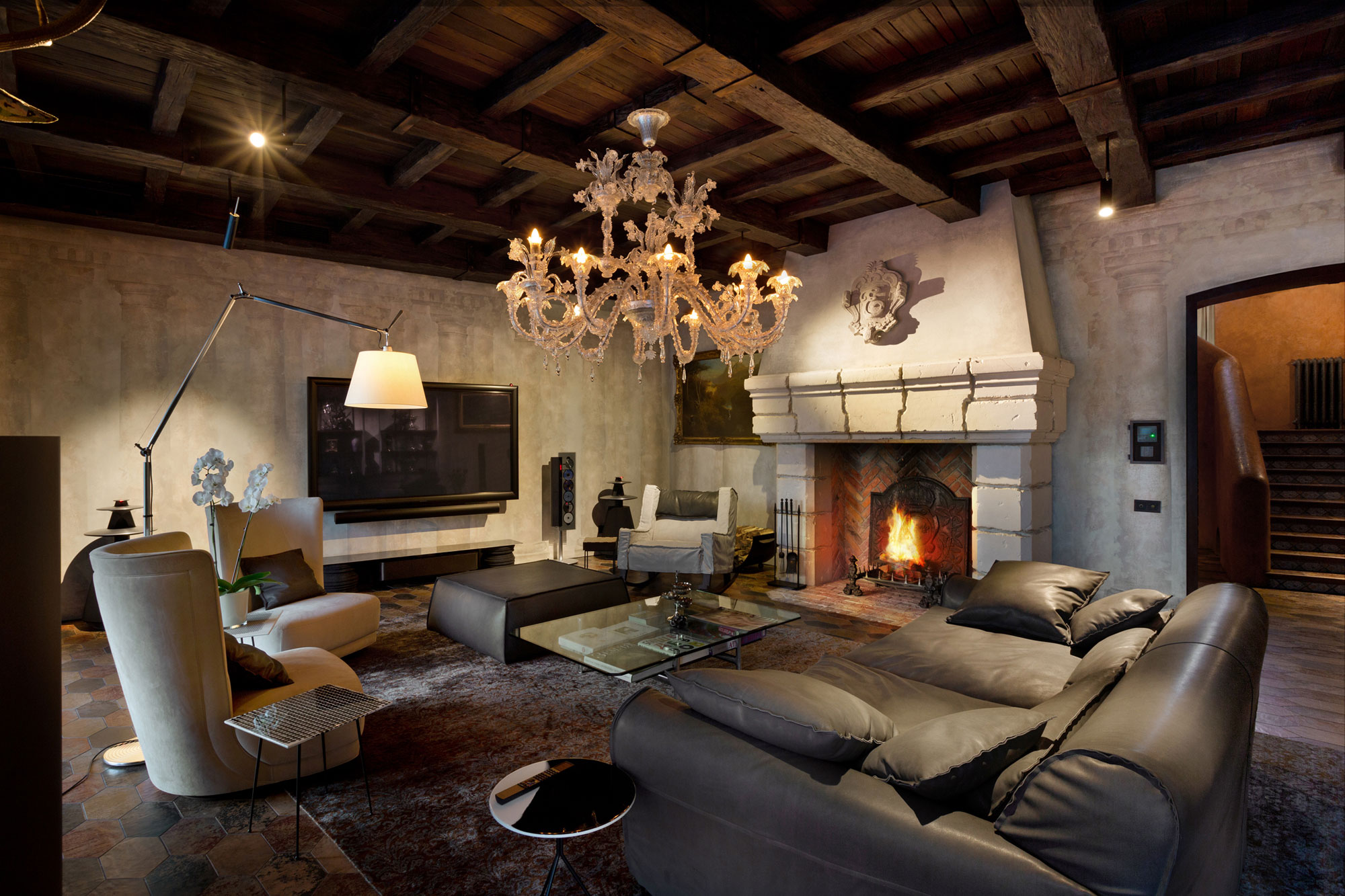 A Luxurious Contemporary Home with Mediterranean Touches and Rustic Vibe in Kiev, Ukraine by Baraban+ design studio (2)