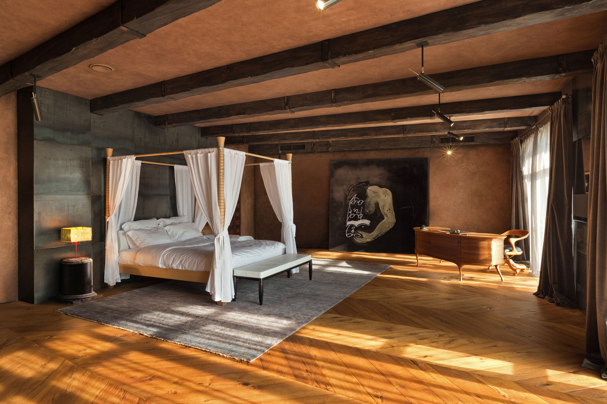 A Luxurious Contemporary Home with Mediterranean Touches and Rustic Vibe in Kiev, Ukraine by Baraban+ design studio (8)