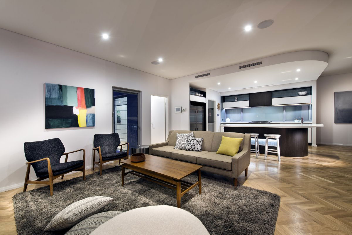 A Mid-Century Modern House Characterized by Clean Simplicity Interiors in Perth, Australia by Residential Attitudes (5)