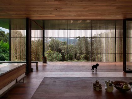 A Modern House Built From Reclaimed Concrete Blocks and Rough-Sawn Wood in Yackandandah, Australia by ARCHIER (15)