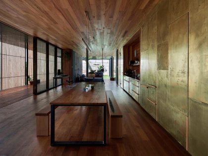 A Modern House Built From Reclaimed Concrete Blocks and Rough-Sawn Wood in Yackandandah, Australia by ARCHIER (19)