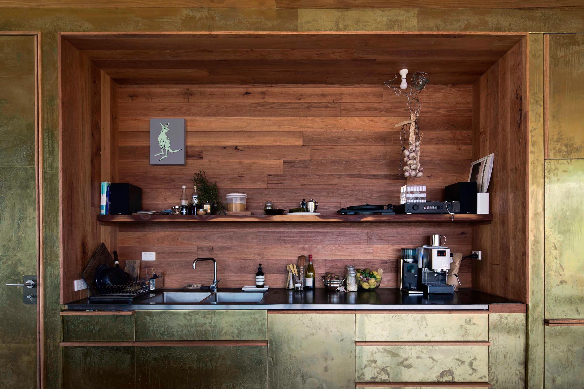 A Modern House Built From Reclaimed Concrete Blocks and Rough-Sawn Wood in Yackandandah, Australia by ARCHIER (22)