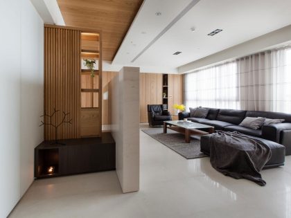 A Neat and Luminous Apartment with Rich Warm Textures in Kaohsiung City by PMD (2)