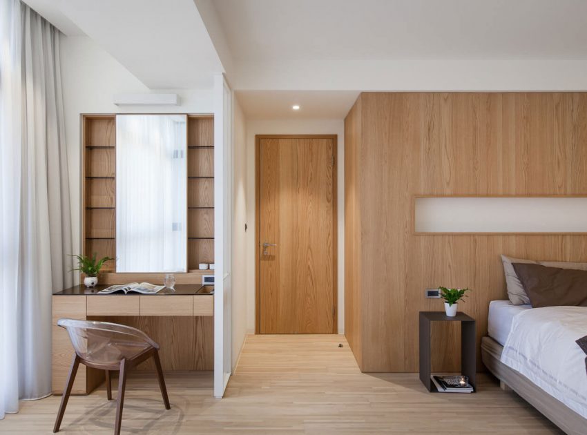 A Neat and Luminous Apartment with Rich Warm Textures in Kaohsiung City by PMD (28)