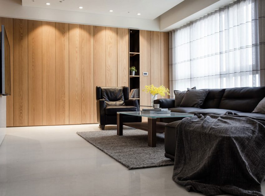 A Neat and Luminous Apartment with Rich Warm Textures in Kaohsiung City by PMD (4)