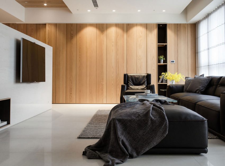 A Neat and Luminous Apartment with Rich Warm Textures in Kaohsiung City by PMD (6)