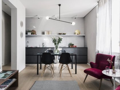 A Playful and Bright Modern Apartment with Wood Accents in Milan, Italy by AIM (1)