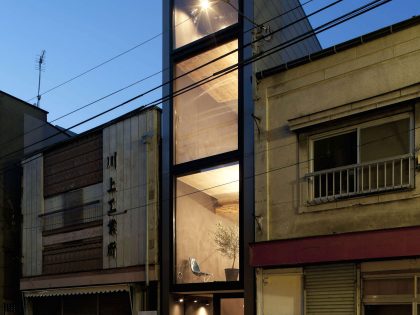 A Playful and Modern Vertical Home in Toshima, Japan by YUUA Architects & Associates (11)