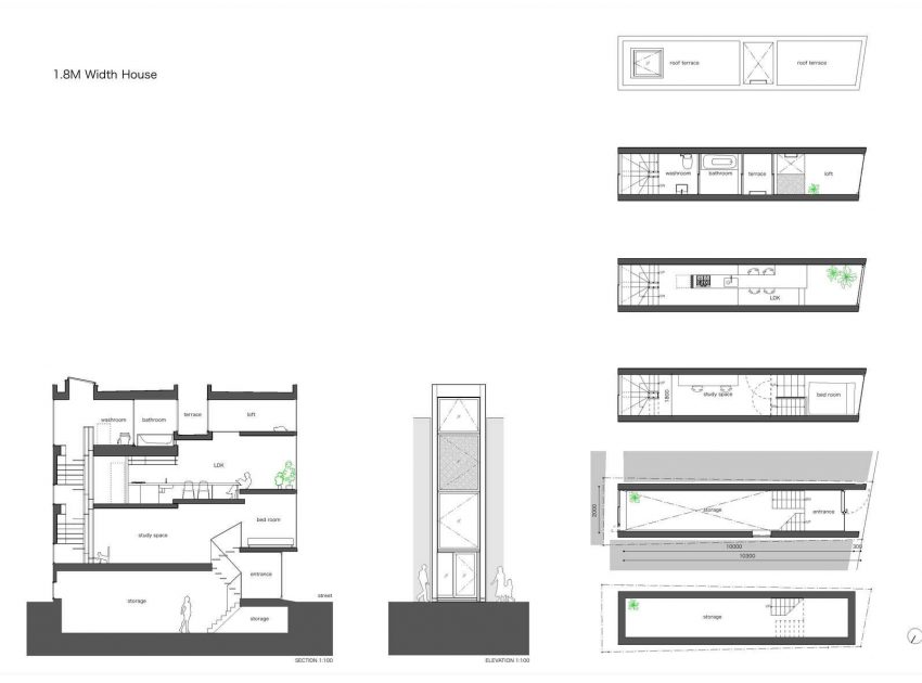 A Playful and Modern Vertical Home in Toshima, Japan by YUUA Architects & Associates (12)