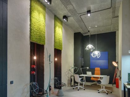 A Quirky and Stylish Modern Office with Industrial Interiors in Kiev, Ukraine by Sergey Makhno (16)