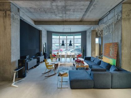 A Quirky and Stylish Modern Office with Industrial Interiors in Kiev, Ukraine by Sergey Makhno (2)