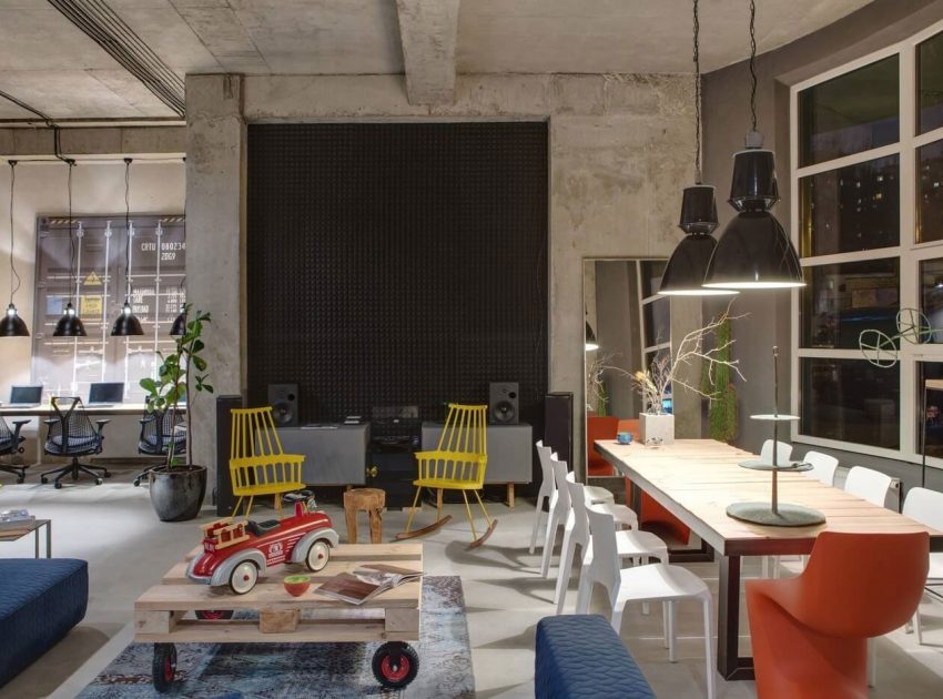 A Quirky and Stylish Modern Office with Industrial Interiors in Kiev, Ukraine by Sergey Makhno (31)