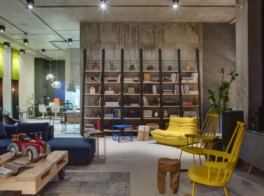 A Quirky and Stylish Modern Office with Industrial Interiors in Kiev, Ukraine by Sergey Makhno (6)