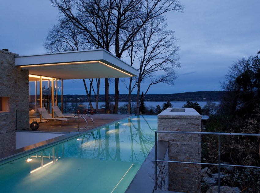 A Simple But Sophisticated Contemporary Home with Infinity Pool in Munich, Germany by Stephan Maria Lang (12)
