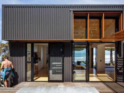 A Small Modern Beach House with Stunning Views in Gisborne, New Zealand by Irving Smith Jack Architects (3)