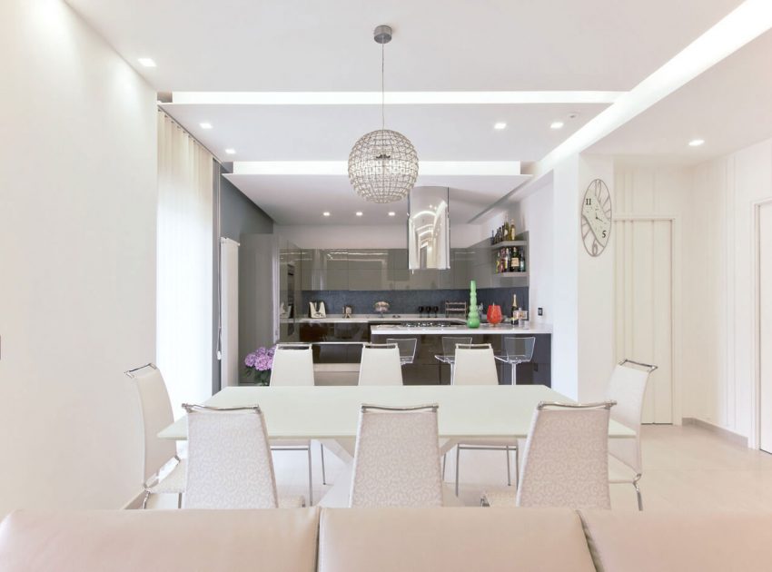 A Sleek Contemporary Apartment with Stylish Interiors in Naples, Italy by B2C Architects (7)