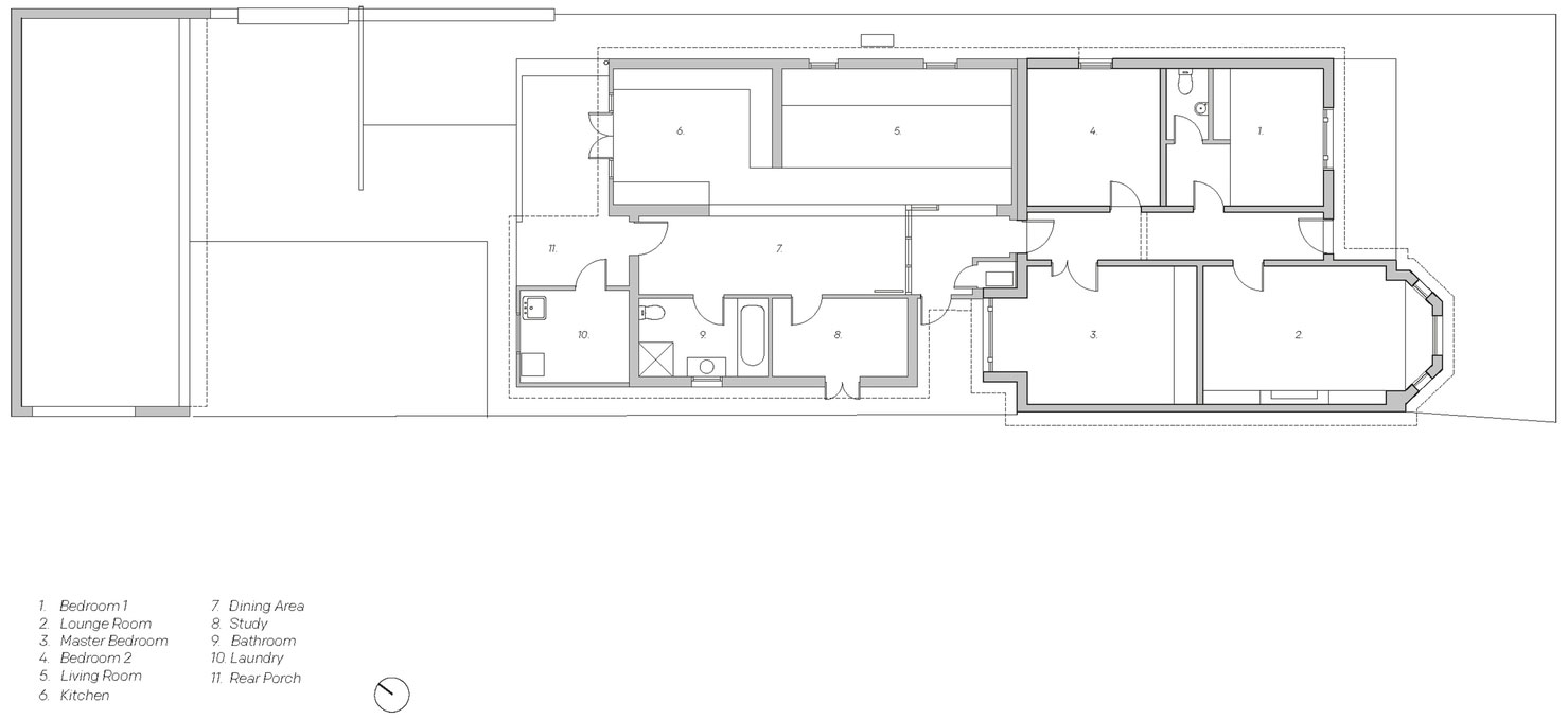 A Sleek Contemporary Home with Elegant Landscaping in Fitzroy, Australia by Simon Whibley Architecture & Antarctica (10)