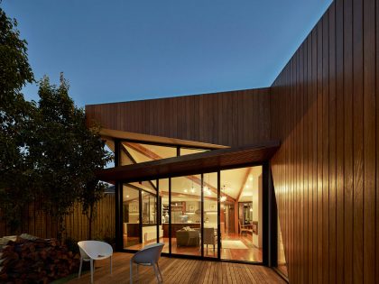 A Sleek Contemporary Home with Elegant Landscaping in Fitzroy, Australia by Simon Whibley Architecture & Antarctica (7)