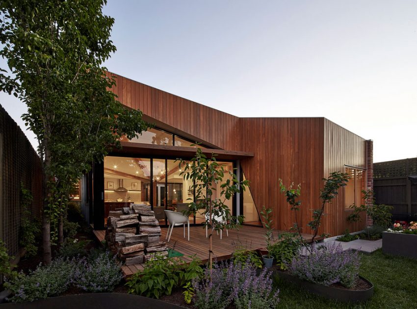 A Sleek Contemporary Home with Elegant Landscaping in Fitzroy, Australia by Simon Whibley Architecture & Antarctica (8)