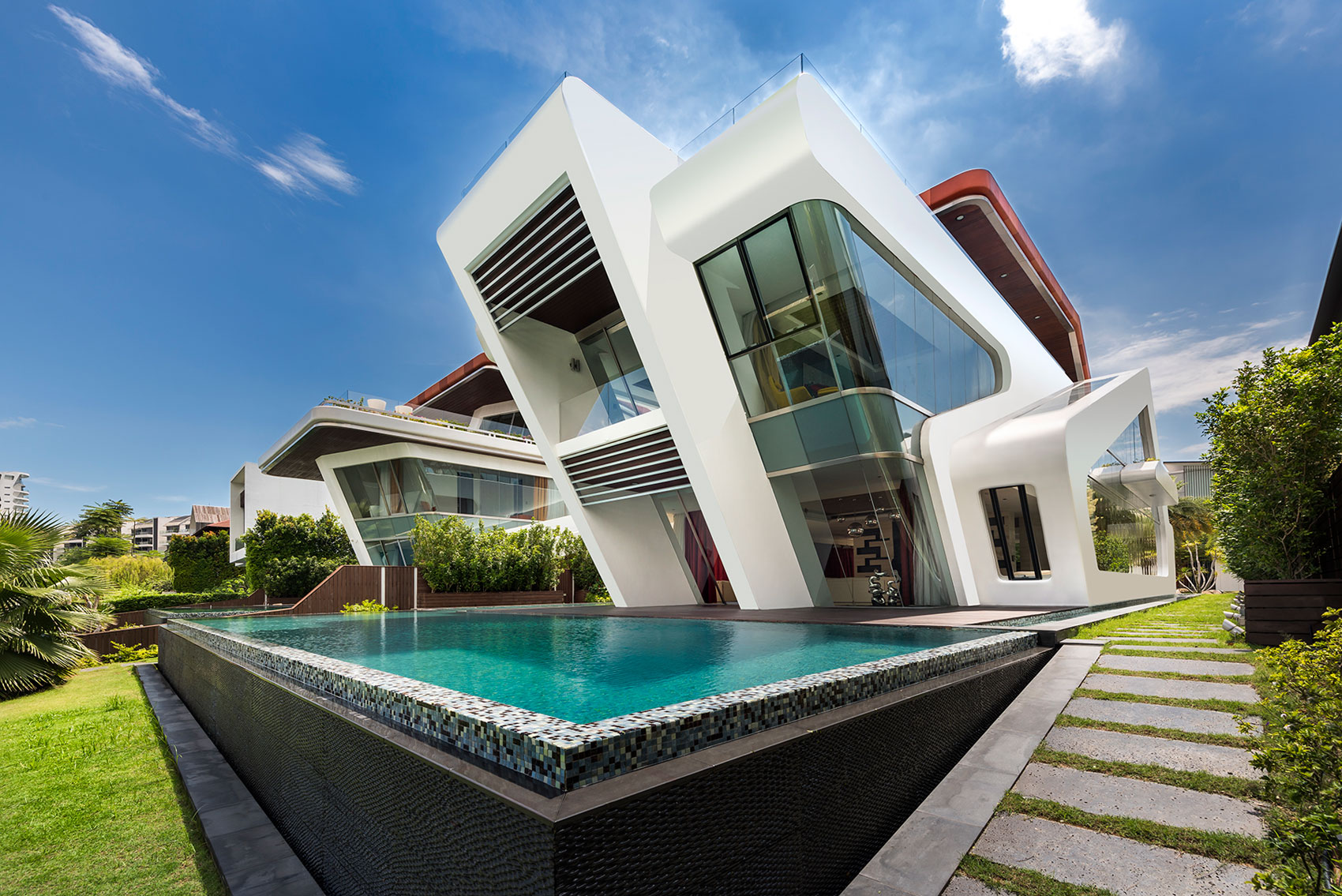 A Sleek Ultra-Modern Waterfront Villa with Spectacular Views in Singapore by Mercurio Design Lab (1)