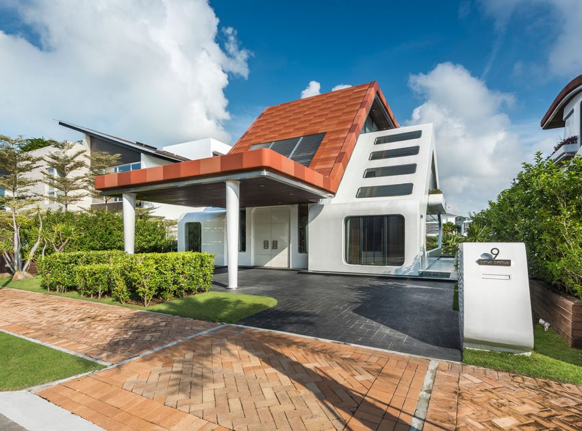 A Sleek Ultra-Modern Waterfront Villa with Spectacular Views in Singapore by Mercurio Design Lab (3)