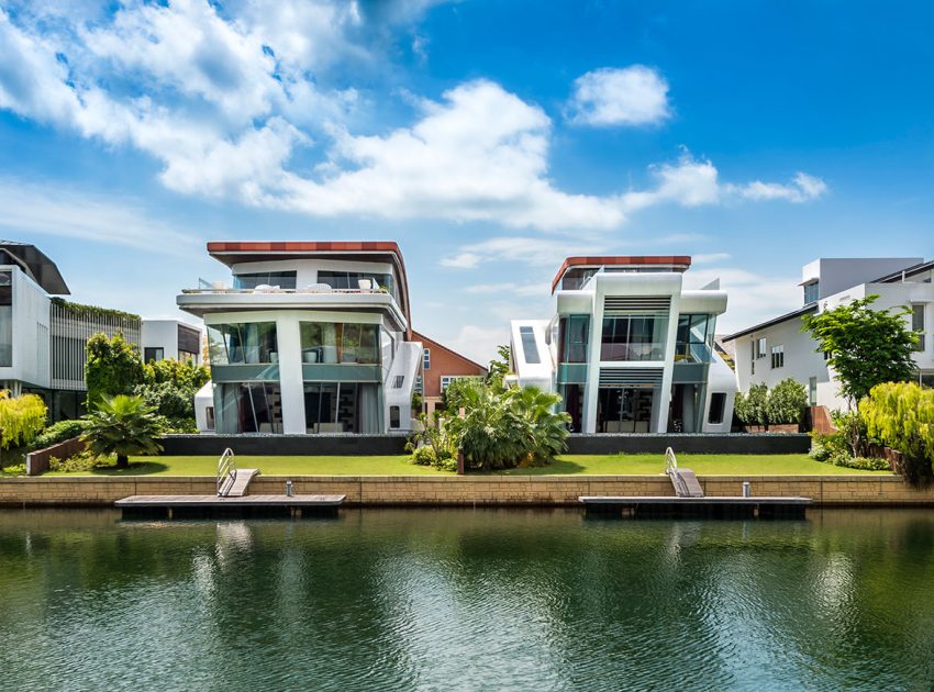 A Sleek Ultra-Modern Waterfront Villa with Spectacular Views in Singapore by Mercurio Design Lab (5)