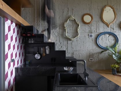 A Small Contemporary Apartment with Antique Furniture in New Taipei City by KC Design Studio (7)