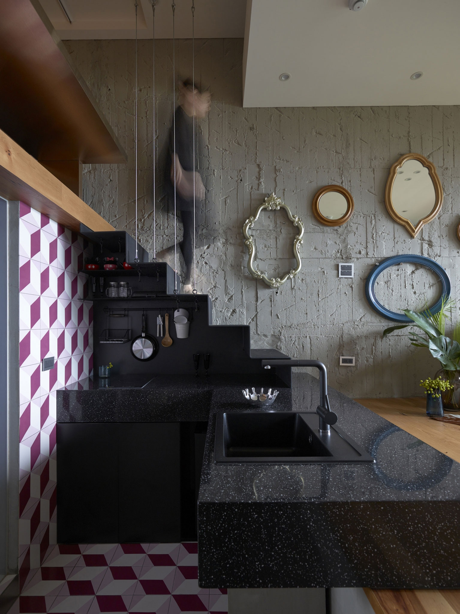 A Small Contemporary Apartment with Antique Furniture in New Taipei City by KC Design Studio (7)