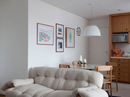 A Small Contemporary Apartment for a Young Couple in São Paulo, Brazil