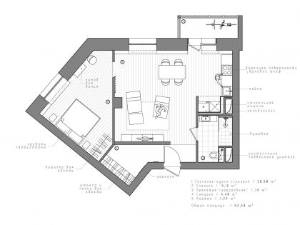 A Small Contemporary Apartment with Clear and Airy Interior in Saint Petersburg by INT2architecture (21)