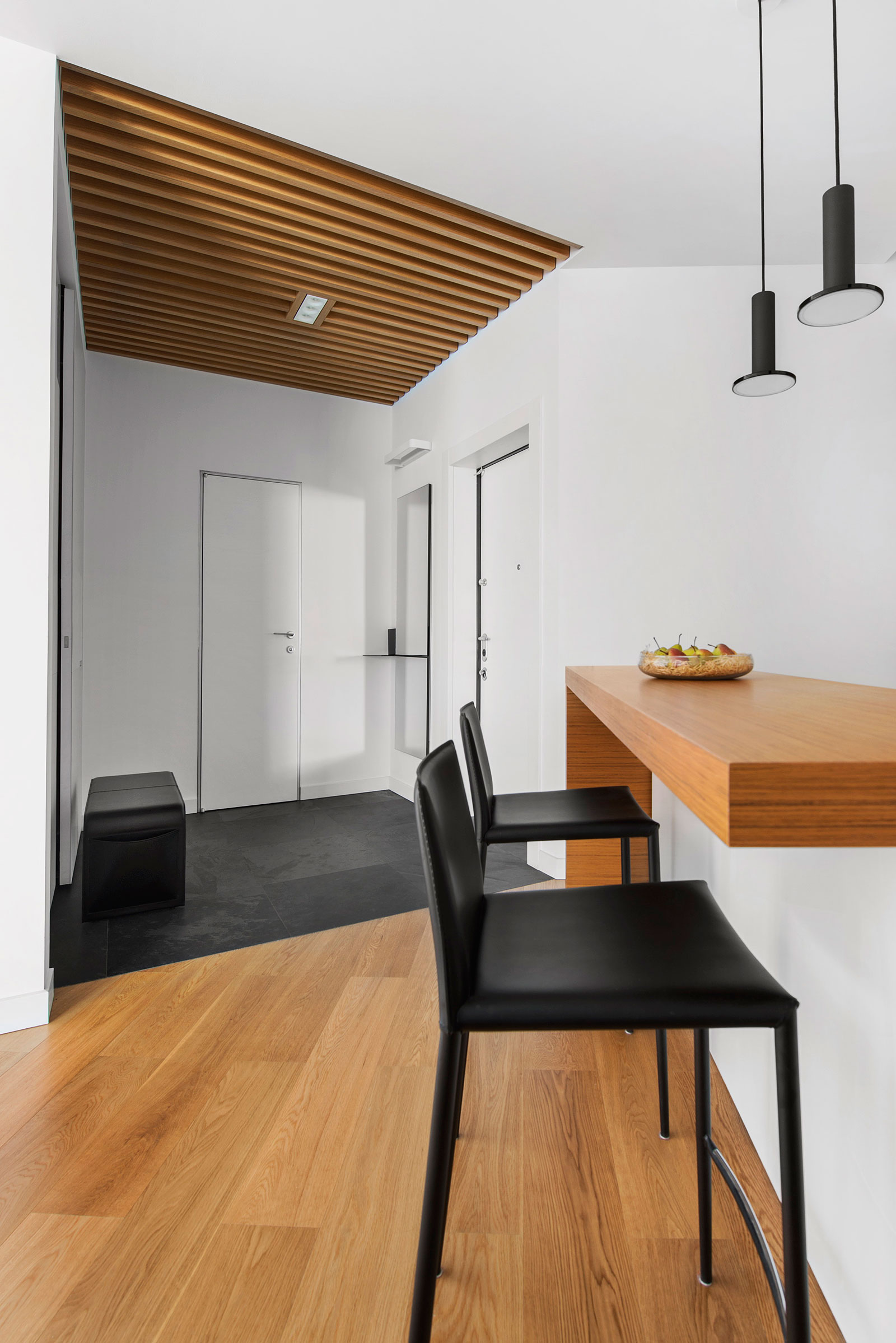 A Small Modern Apartment with Neutral Color and Dark Accents in Moscow, Russia by Tikhonov Design (12)