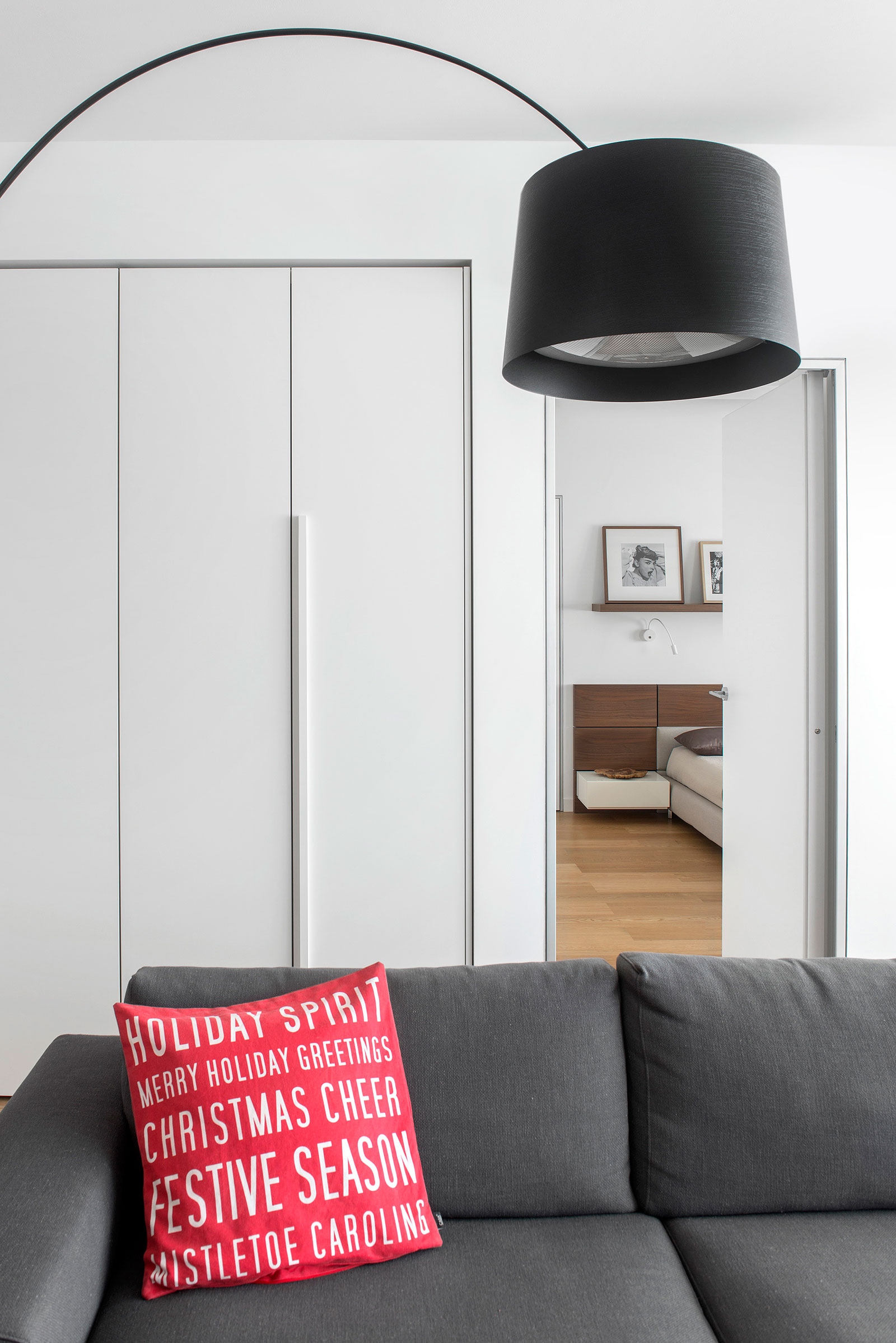 A Small Modern Apartment with Neutral Color and Dark Accents in Moscow, Russia by Tikhonov Design (3)