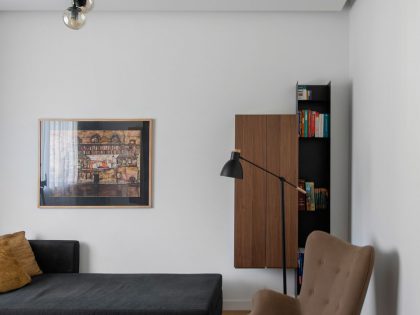 A Small Modern Apartment with Neutral Color and Dark Accents in Moscow, Russia by Tikhonov Design (6)