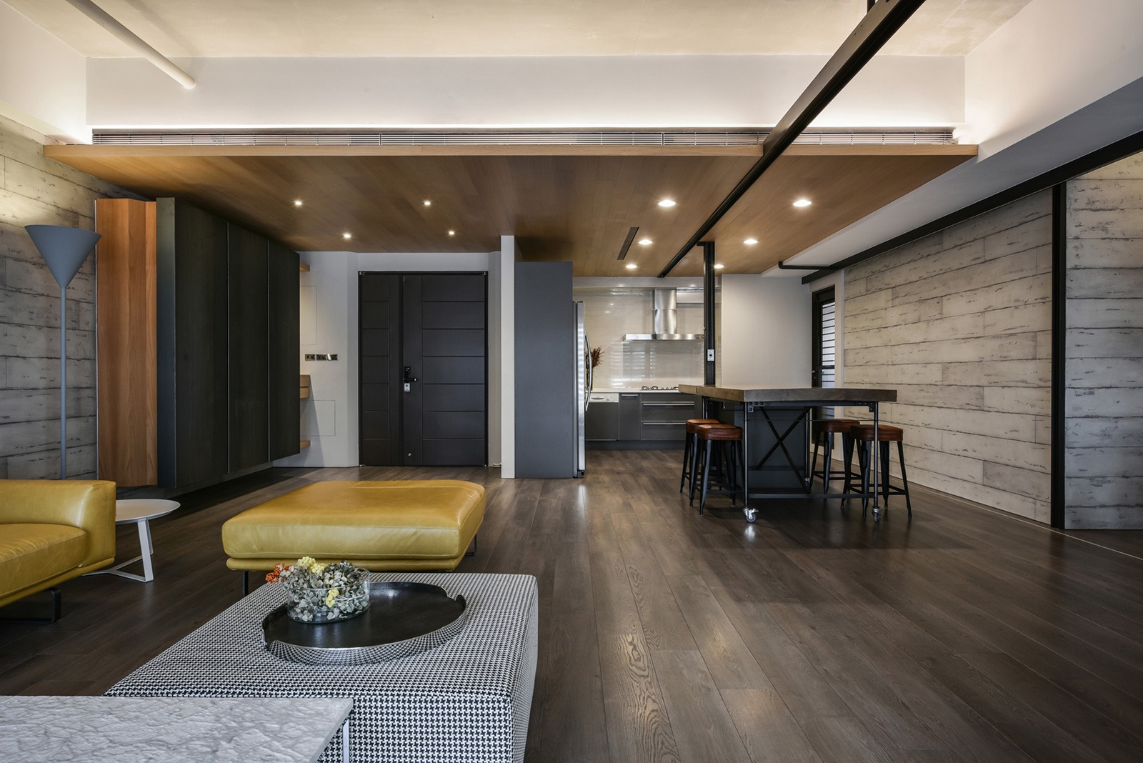 A Small Modern Industrial Home Draped in Metal, Wood and Concrete in Taiwan by AYA Living Group (6)