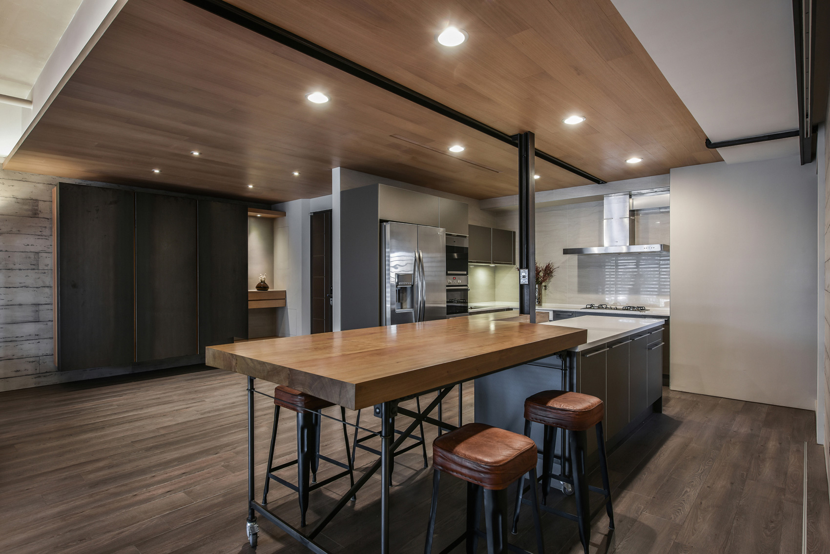 A Small Modern Industrial Home Draped in Metal, Wood and Concrete in Taiwan by AYA Living Group (8)