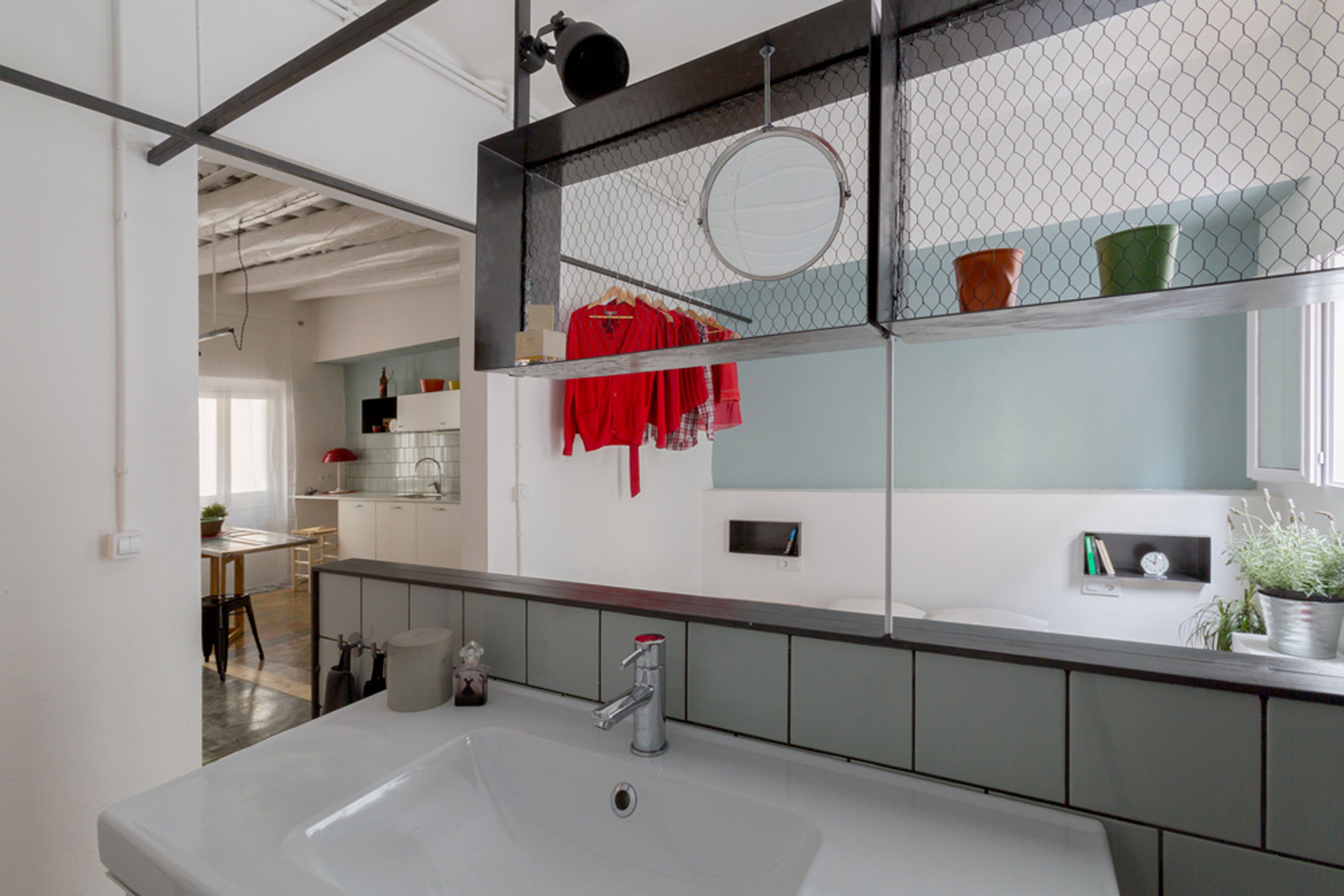 A Small and Creative Apartment with Futuristic Vibe in Barcelona by nook architects (12)
