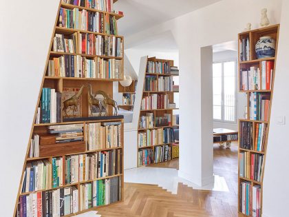 A Small and Stylish Contemporary Apartment in Paris, France by h2o architectes (12)